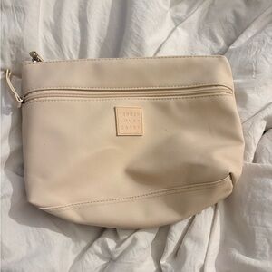 Tender Love and Carry Cream Makeup Bag